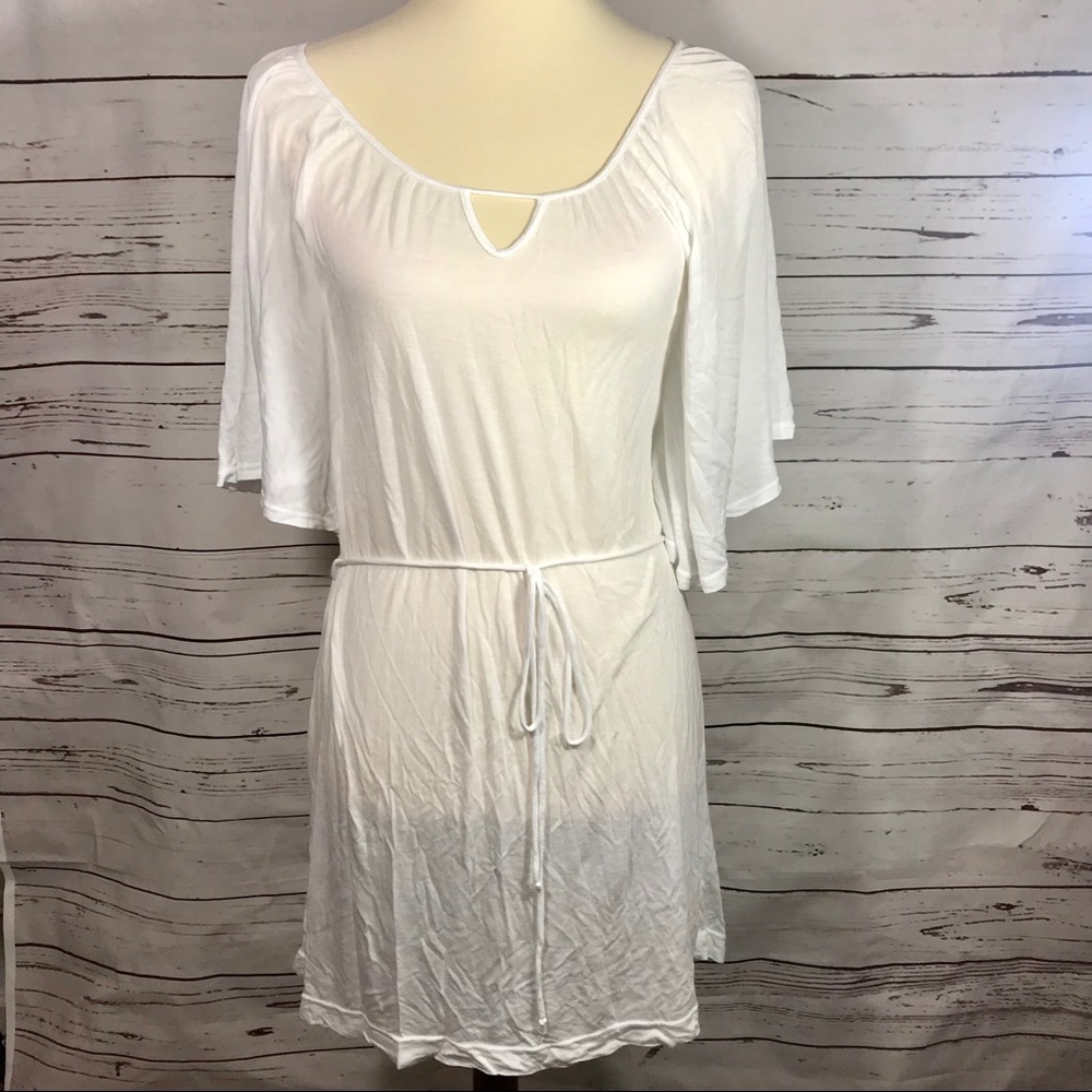 LA made White Dress Beach Coverup